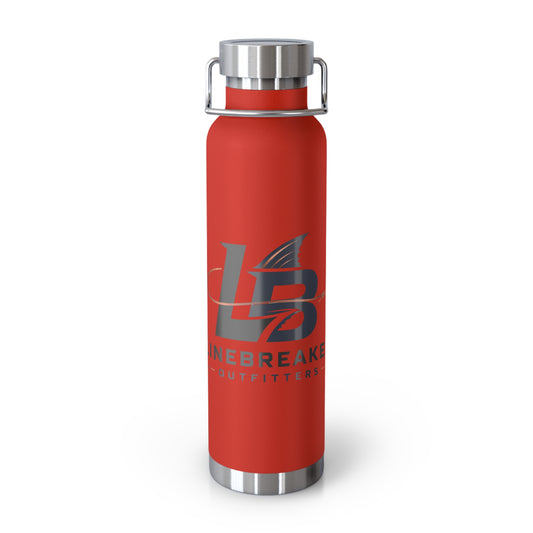 22oz Insulated Water Bottle — Linebreaker Outfitters Logo, Vacuum Copper Lined