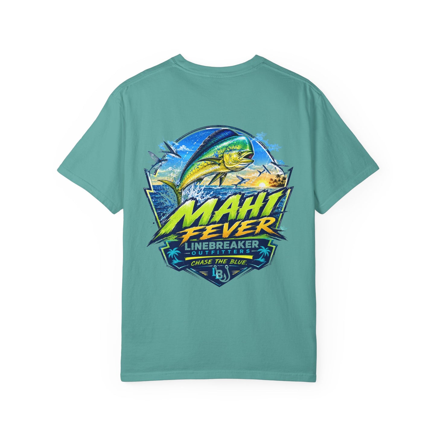 Mahi Fever Graphic T-Shirt — Linebreaker Fishing Logo Tee