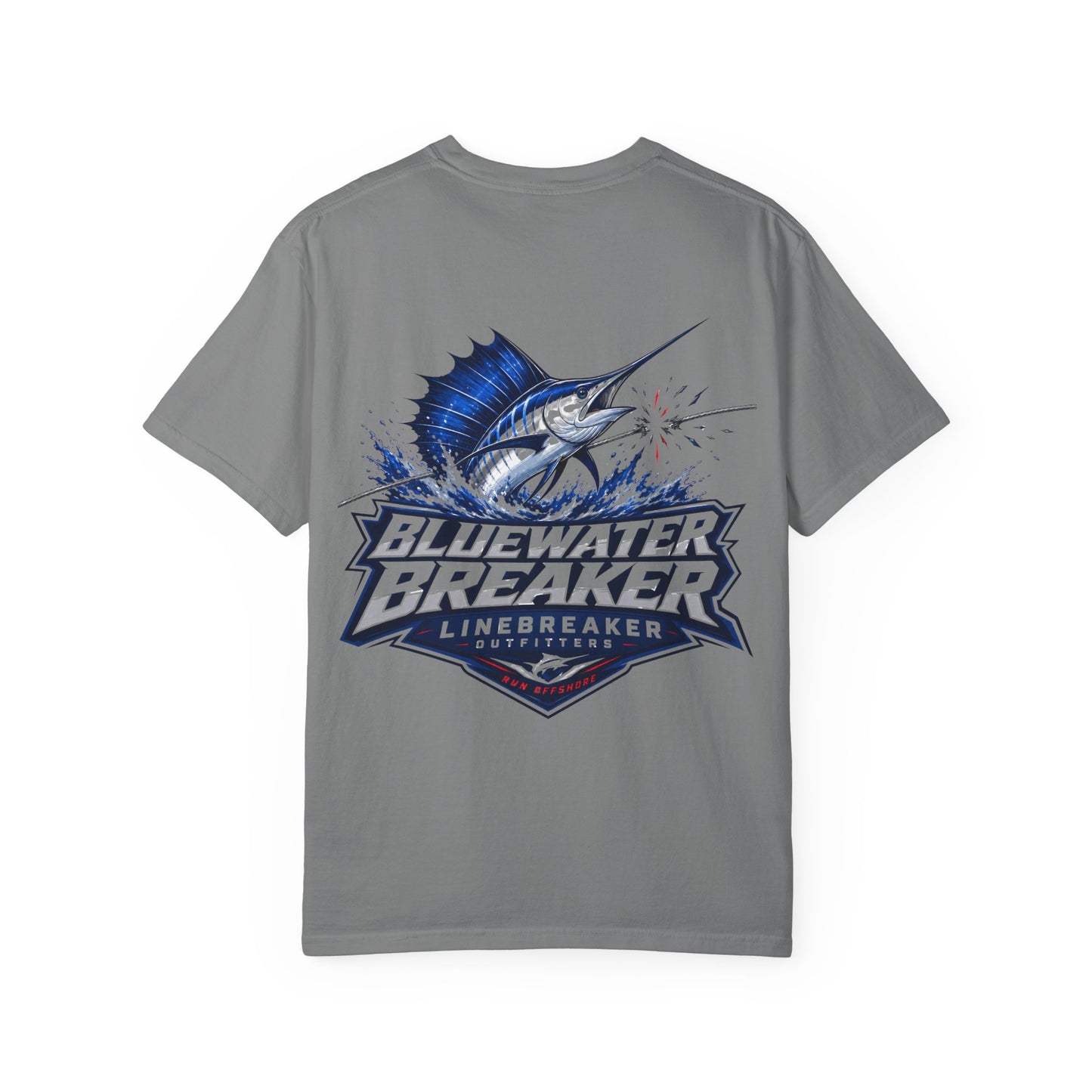 Bluewater Breaker T-Shirt — Linebreaker Marlin Fishing Graphic Tee