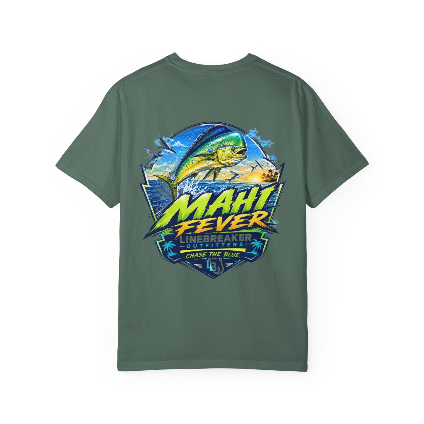 Mahi Fever Graphic T-Shirt — Linebreaker Fishing Logo Tee