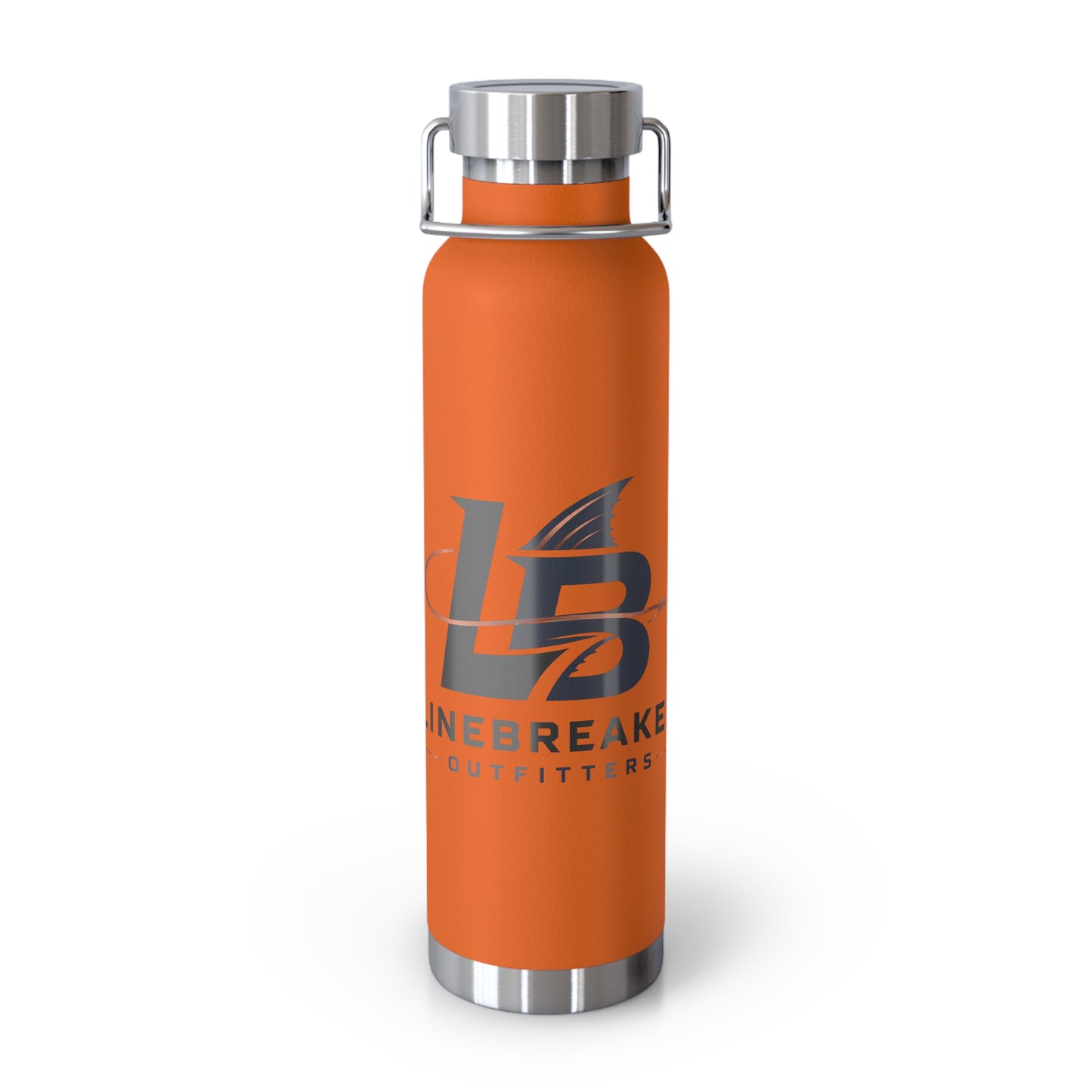 22oz Insulated Water Bottle — Linebreaker Outfitters Logo, Vacuum Copper Lined