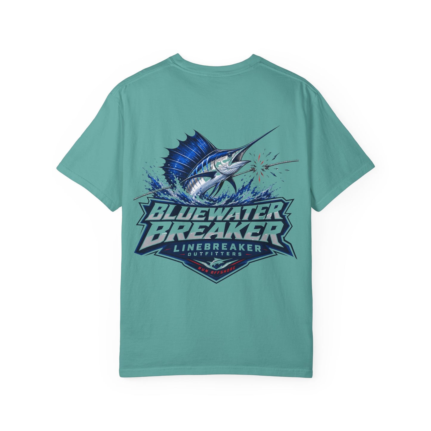 Bluewater Breaker T-Shirt — Linebreaker Marlin Fishing Graphic Tee