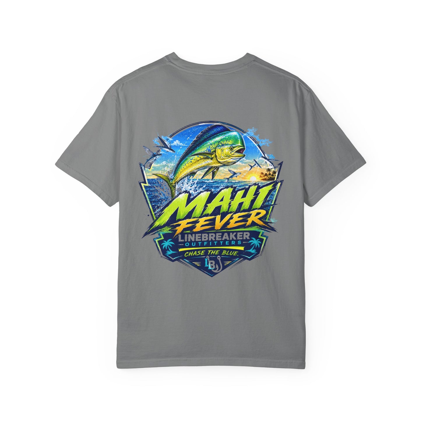 Mahi Fever Graphic T-Shirt — Linebreaker Fishing Logo Tee