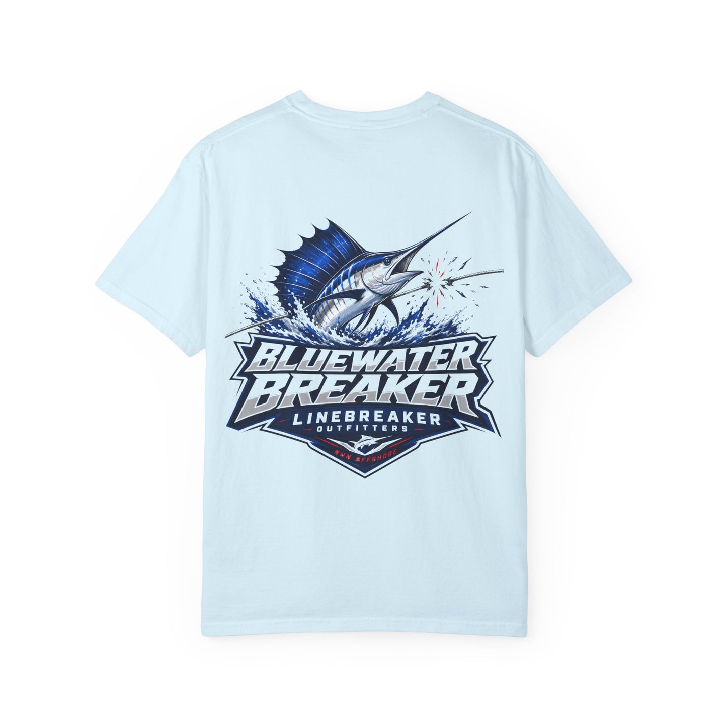 Bluewater Breaker T-Shirt — Linebreaker Marlin Fishing Graphic Tee