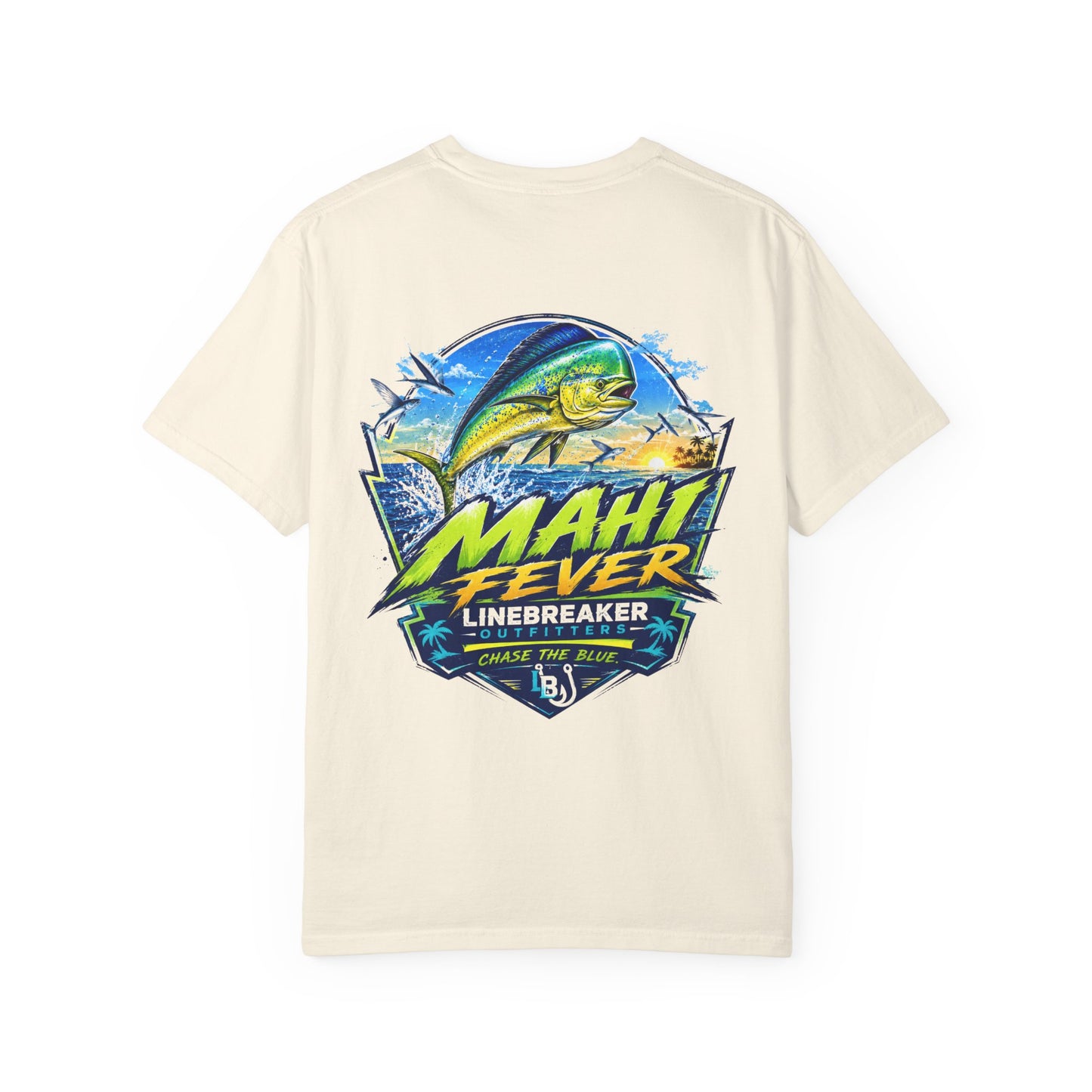 Mahi Fever Graphic T-Shirt — Linebreaker Fishing Logo Tee