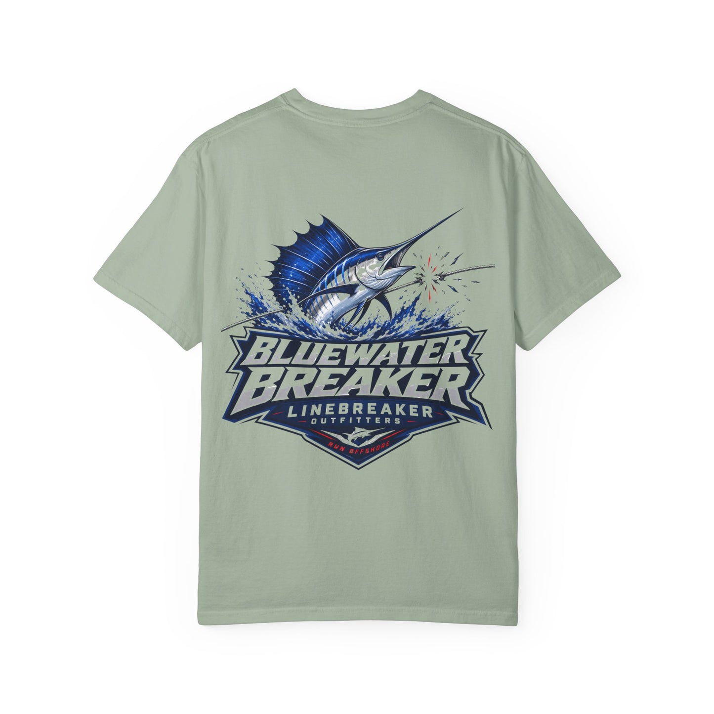 Bluewater Breaker T-Shirt — Linebreaker Marlin Fishing Graphic Tee