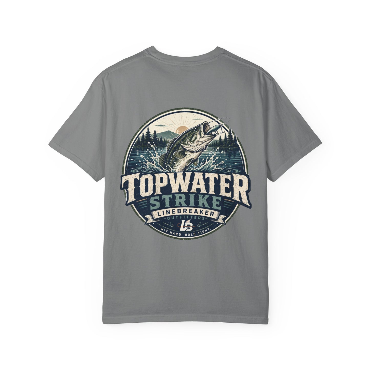 Topwater Strike Fishing T-Shirt — Linebreaker Bass Angler Tee