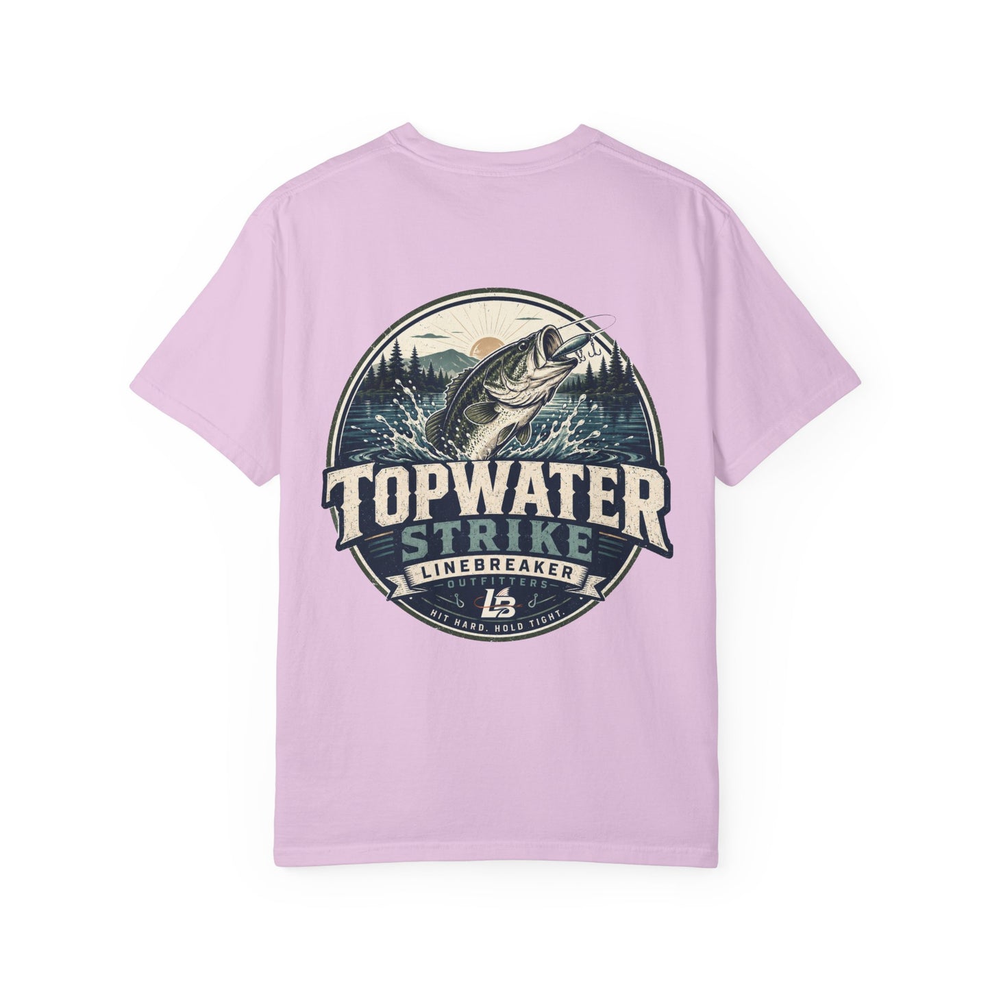 Topwater Strike Fishing T-Shirt — Linebreaker Bass Angler Tee
