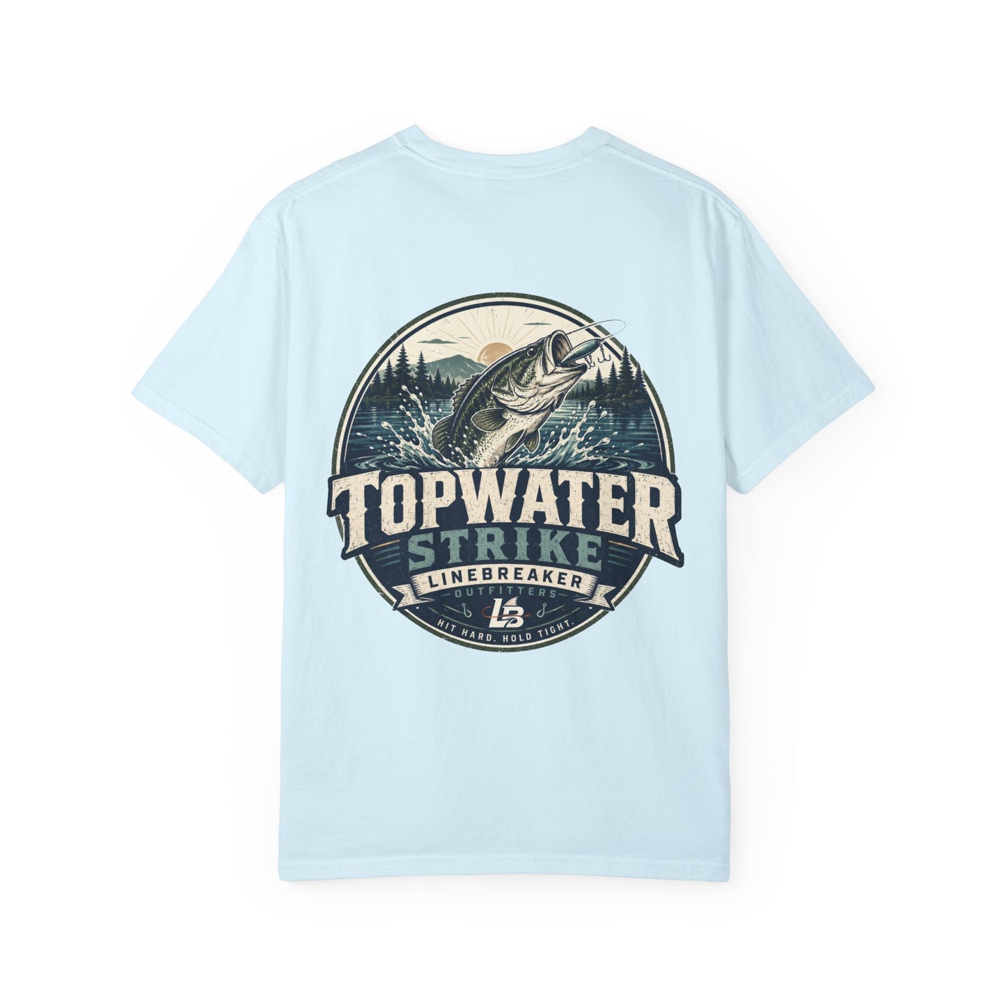Topwater Strike Fishing T-Shirt — Linebreaker Bass Angler Tee