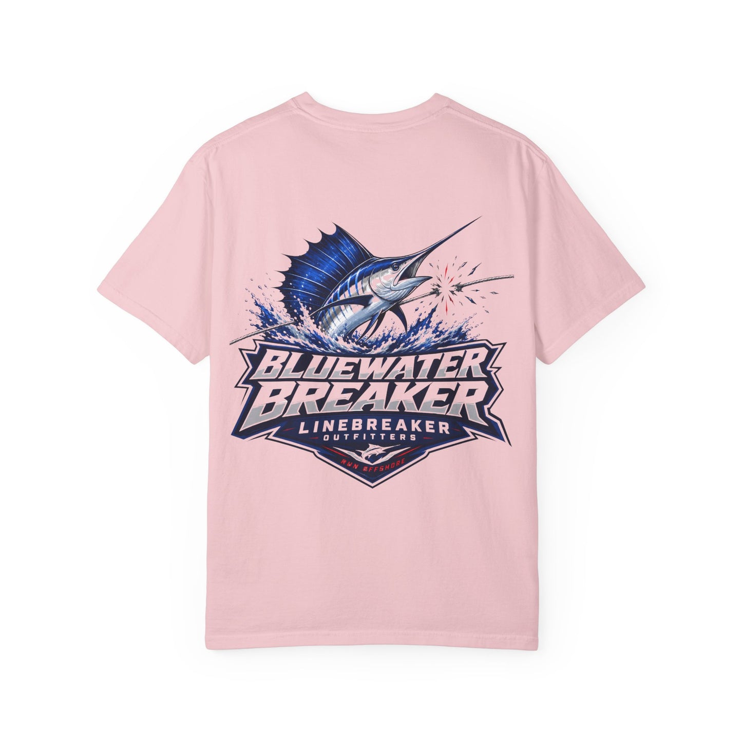 Bluewater Breaker T-Shirt — Linebreaker Marlin Fishing Graphic Tee