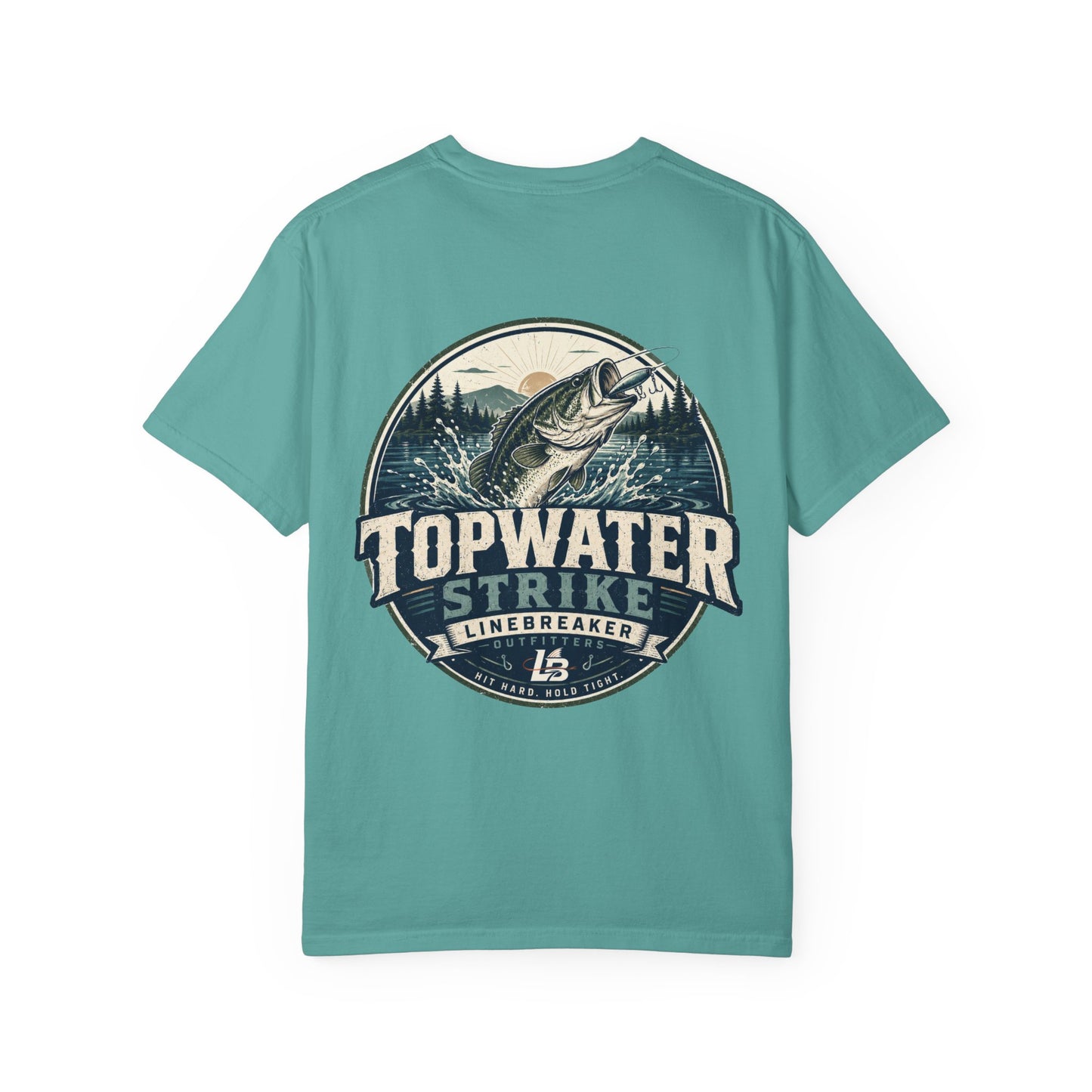 Topwater Strike Fishing T-Shirt — Linebreaker Bass Angler Tee