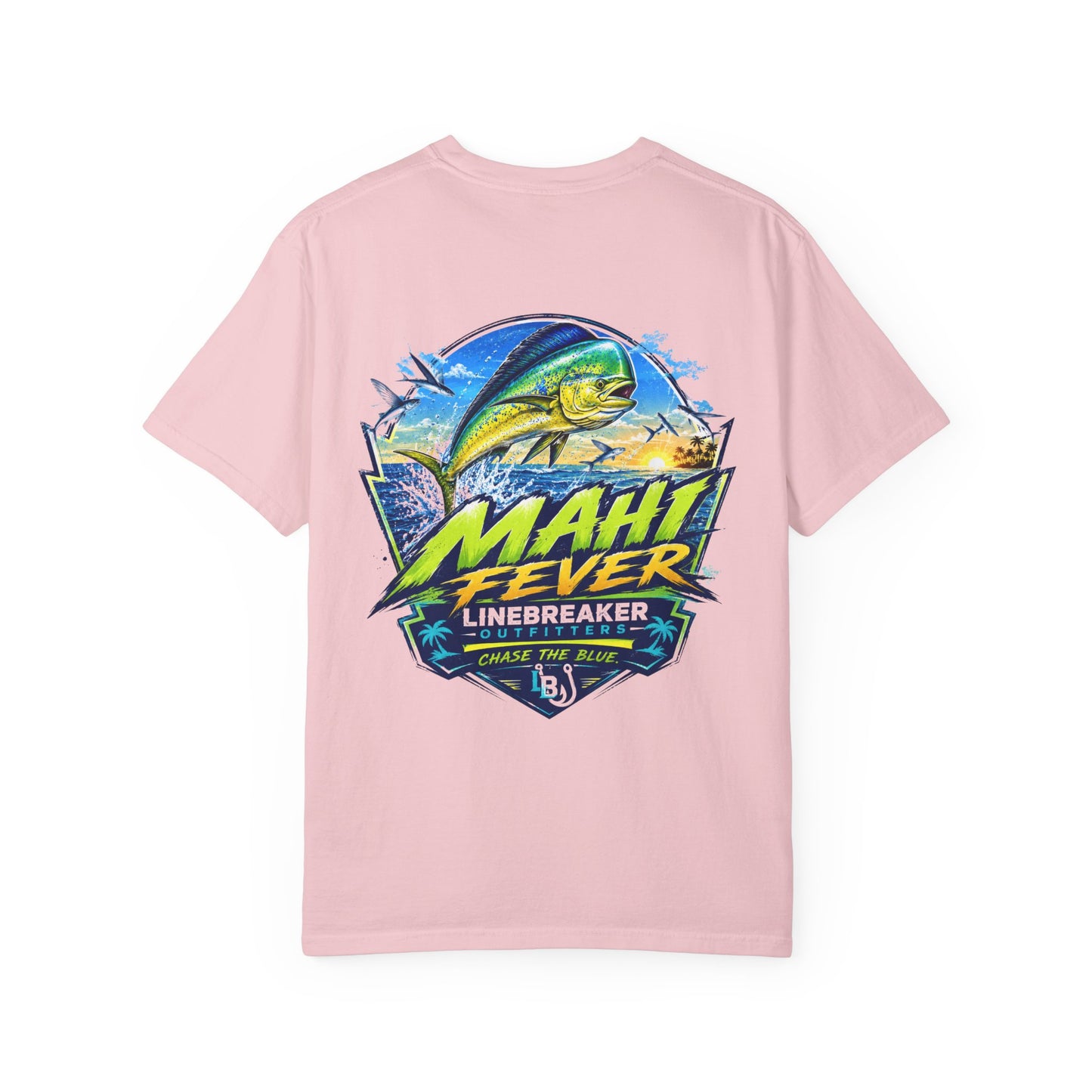 Mahi Fever Graphic T-Shirt — Linebreaker Fishing Logo Tee