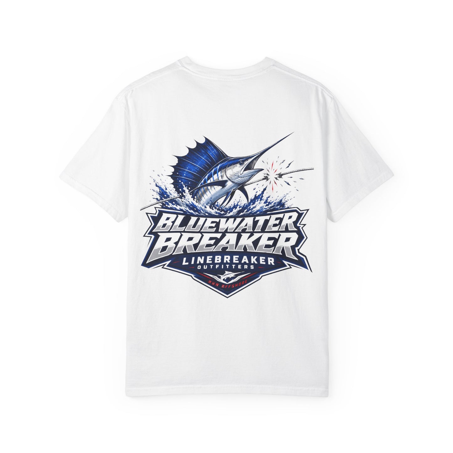 Bluewater Breaker T-Shirt — Linebreaker Marlin Fishing Graphic Tee