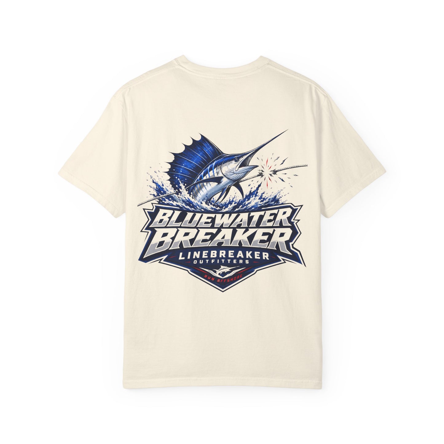 Bluewater Breaker T-Shirt — Linebreaker Marlin Fishing Graphic Tee