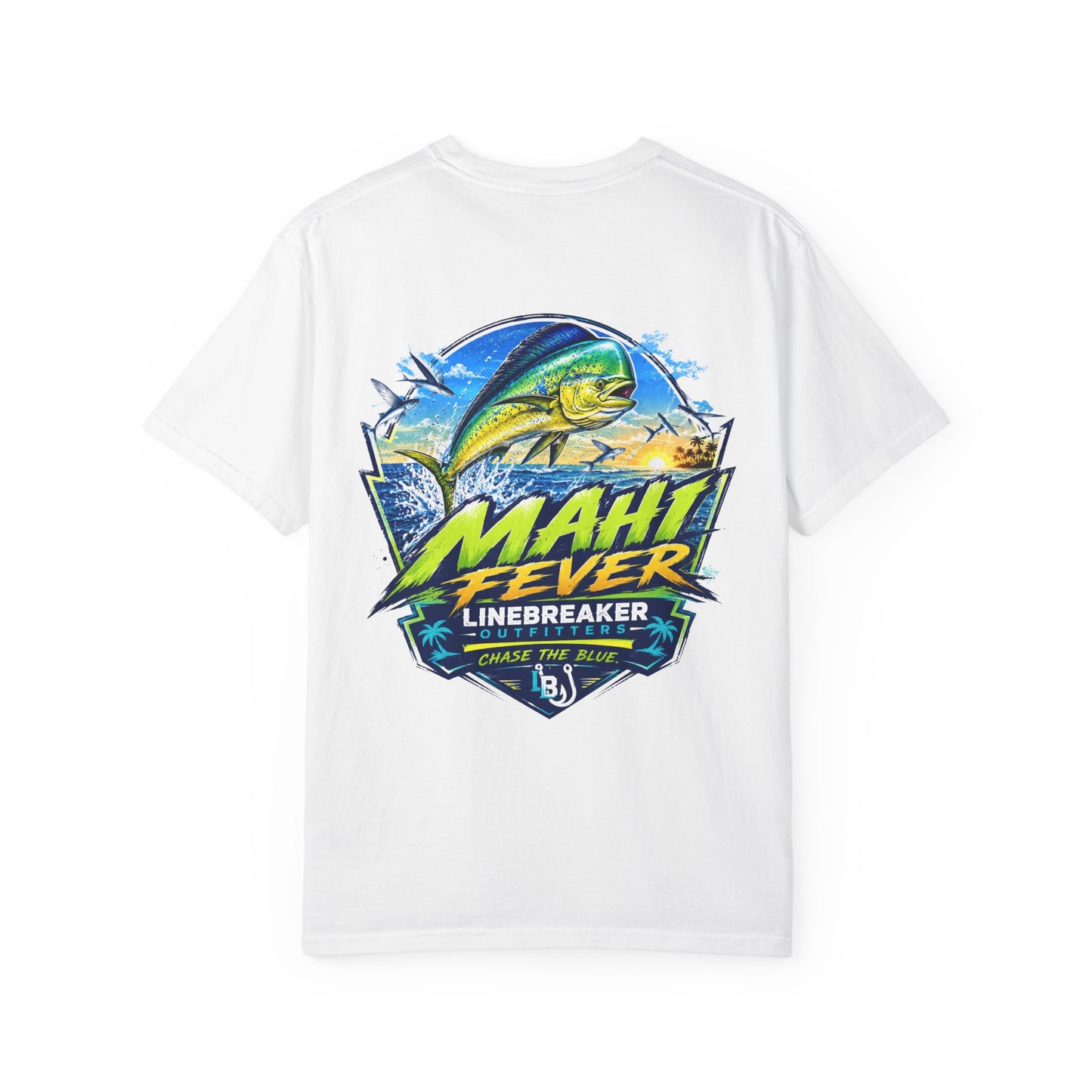 Mahi Fever Graphic T-Shirt — Linebreaker Fishing Logo Tee