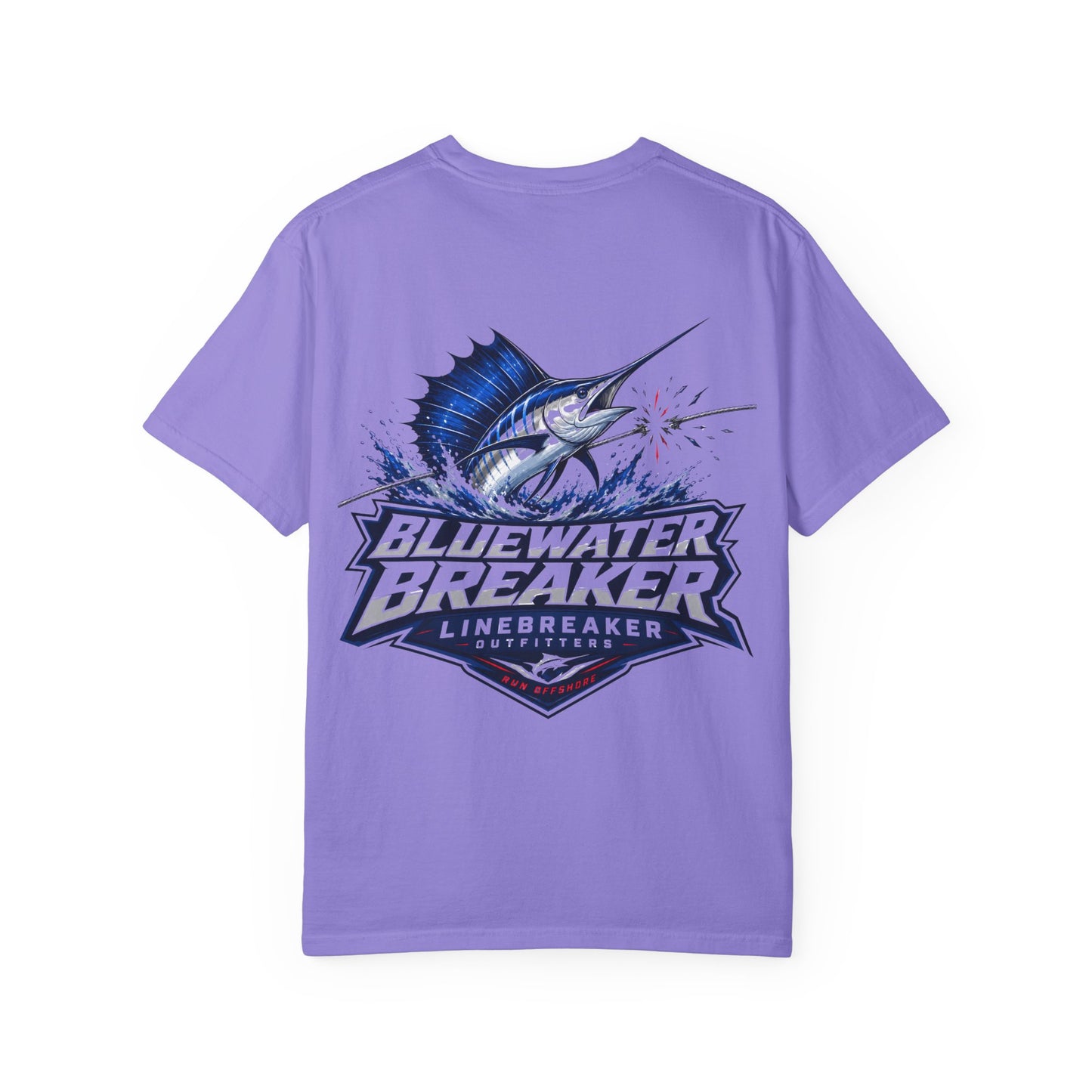 Bluewater Breaker T-Shirt — Linebreaker Marlin Fishing Graphic Tee
