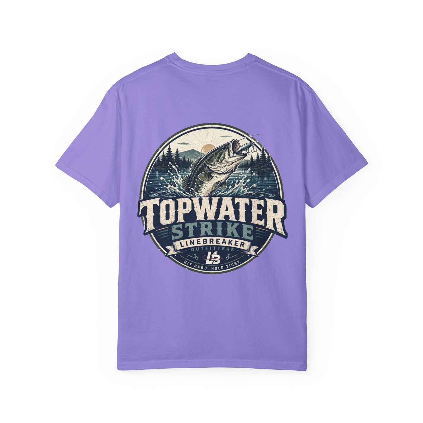 Topwater Strike Fishing T-Shirt — Linebreaker Bass Angler Tee