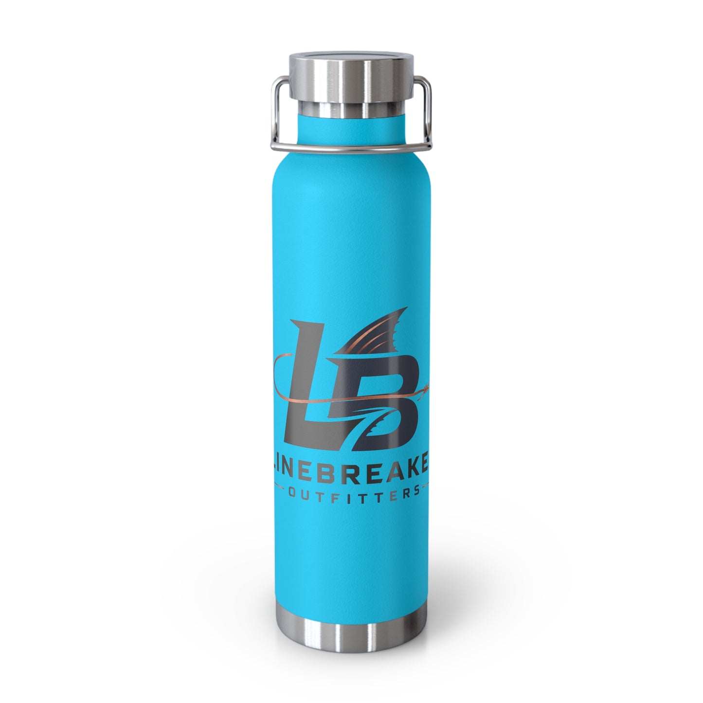 22oz Insulated Water Bottle — Linebreaker Outfitters Logo, Vacuum Copper Lined