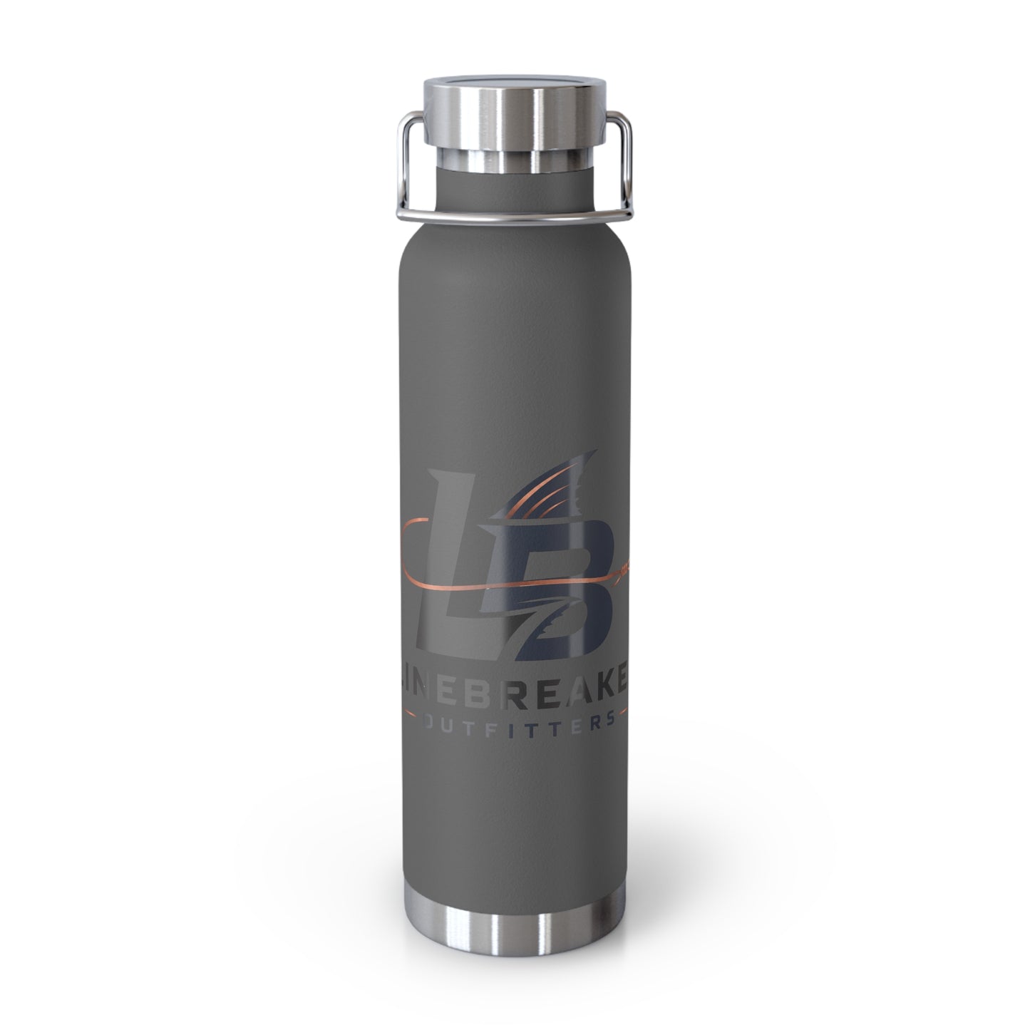 22oz Insulated Water Bottle — Linebreaker Outfitters Logo, Vacuum Copper Lined