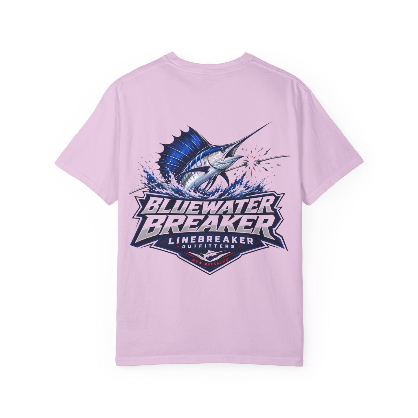 Bluewater Breaker T-Shirt — Linebreaker Marlin Fishing Graphic Tee