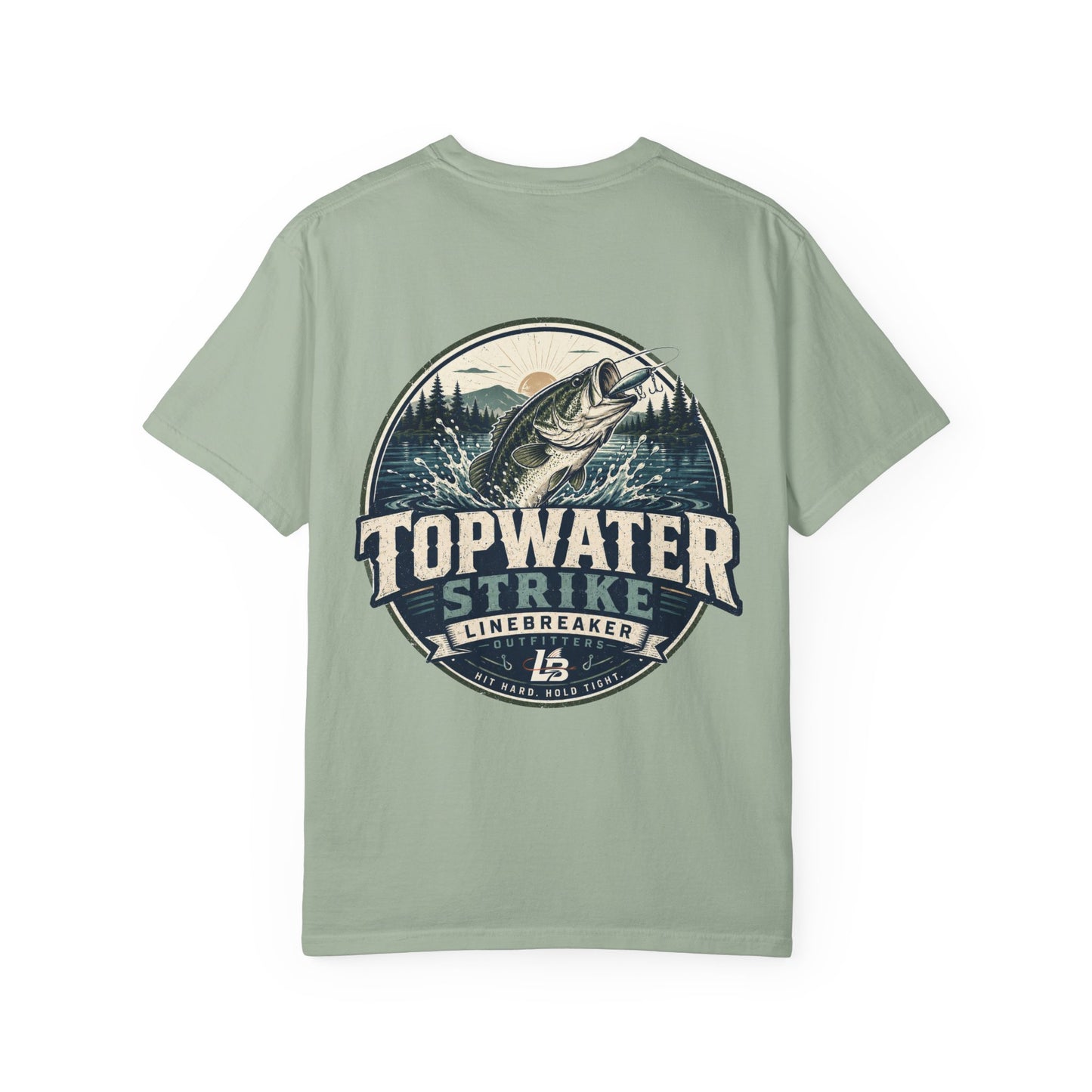 Topwater Strike Fishing T-Shirt — Linebreaker Bass Angler Tee